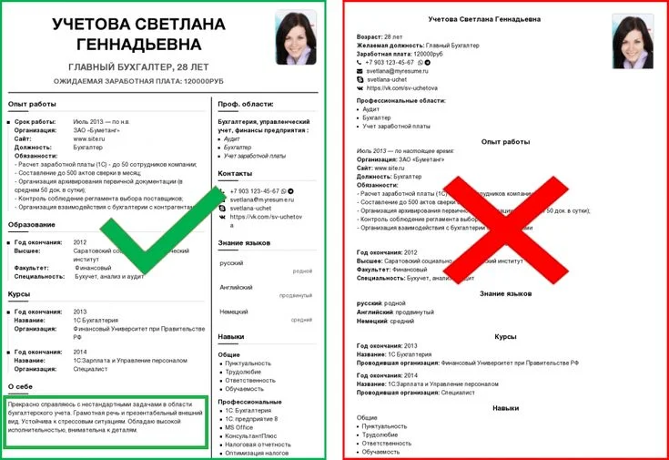 cv in russia
